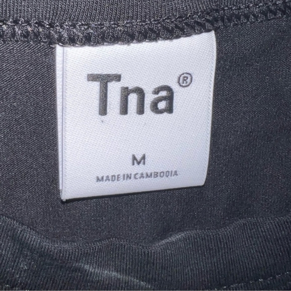 Tna TnaChill Costa Long Sleeve Top with Cut-Out Black Size Medium - Picture 3 of 5